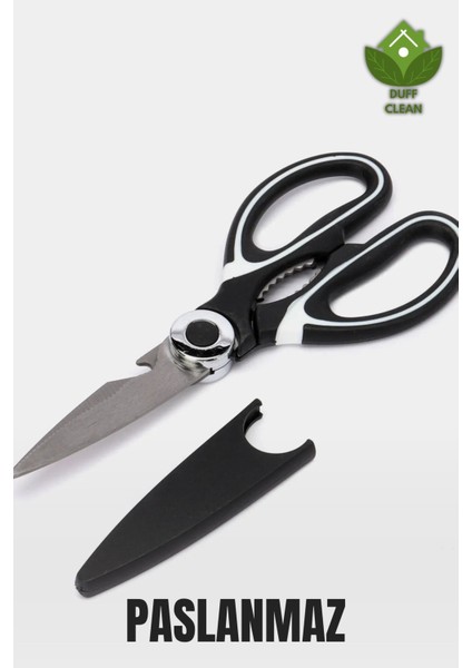 Paslanmaz Çelik Ultra Keskinleştirilmiş Mutfak Makası Çok Amaçlı Balık Et Sebze Makası Koruma Kapakl fiyatları