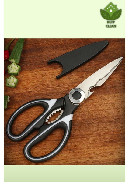 Paslanmaz Çelik Ultra Keskinleştirilmiş Mutfak Makası Çok Amaçlı Balık Et Sebze Makası Koruma Kapakl modelleri