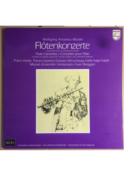 Wolfgang Amadeus Mozart - Frans Vester, Edward Witsenburg, Mozart-Ensemble Amsterdam, Frans Brüggen – Flötenkonzerte = Flute Concertos = Concertos Pour Flûte
