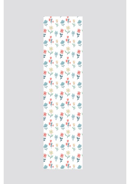 Mavi Yeşil Çiçek Desenli Runner 40X140CM fiyatları