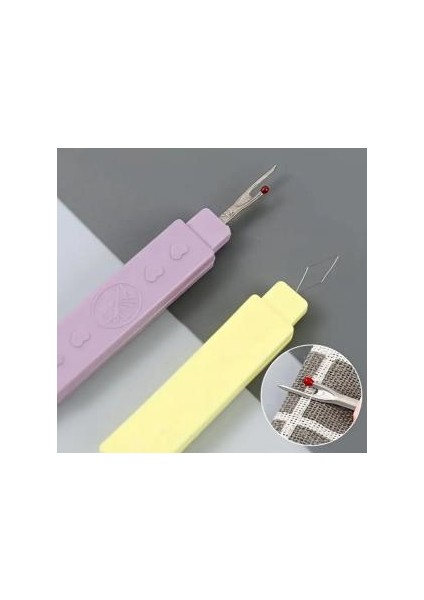 Çift Taraflı Dayanıklı Ergonomik Hızlı Pratik Çok Fonksiyonlu Dikiş Sökme Iğne Iplik Aparatı 2 In 1 indirimleri