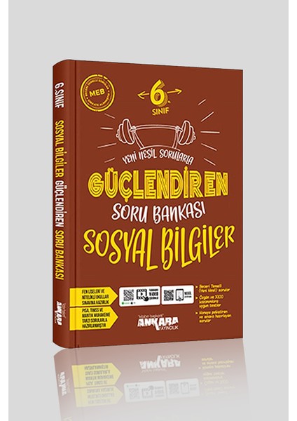 6. Sınıf Ankara Yayıncılık Sosyal Bilgiler Güçlendiren Soru Bankası