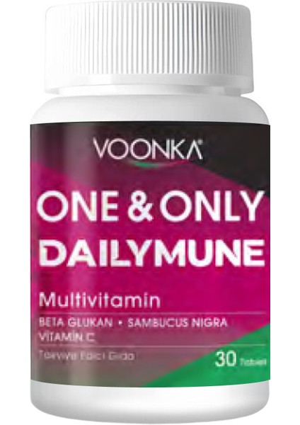 One & Only Dailymune Multivitamin 30 Tablet - Yeni Ambalaj