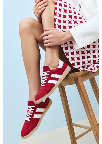 Kadın Deri Sneaker 1511035Z64032 Kırmızı