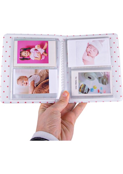 65 Fotoğraf Kapasiteli Pencereli Beyaz Instax Polakart Fotoğraf Albümü indirimleri