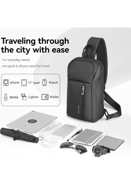 USB Portlu Su Geçirmez Omuz Çantası Gobag