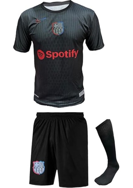 19 Numara Barca. Dep. Yamal Siyah Çocuk Forması