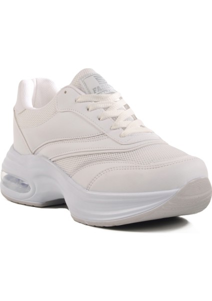 Beyaz Fileli Hafif Air Taban Kadın Spor Ayakkabı 185 G