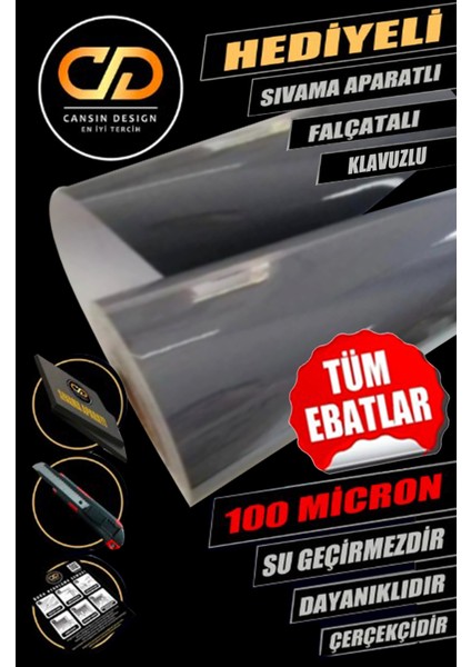 Parlak Antrasit Gri Yapışkanlı Folyo Mutfak Dolap Beyaz Eşya ve Mobilya Kaplama Folyosu