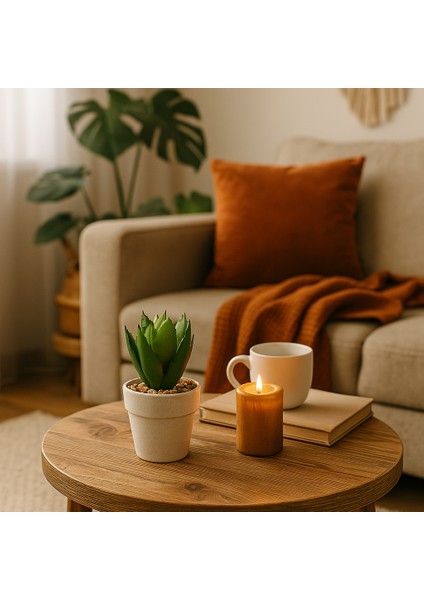 Dekoratif Agave Bovicornuta Yapay Çiçek