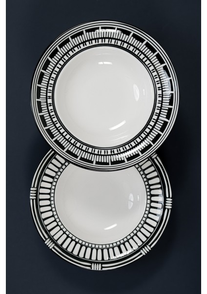 Roma Notte Serisi 27 cm 4’lü Porselen Makarna Kasesi fırsatları