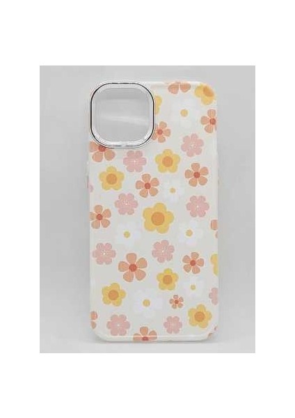 IPHONE 13 Pro Özel Çiçek Tasarımlı Lüks Silikon Kılıf