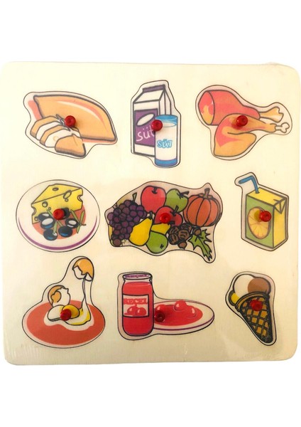 Temel Besinler Ahşap Puzzle 30X30