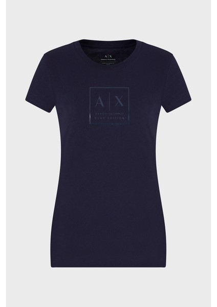 Logolu Pamuk Slim Fit Bisiklet Yaka T Shirt Bayan T Shirt XW000530 AF10359 UB100 indirimleri