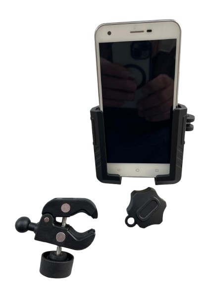 Motosiklet Scooter Atv Bisiklet Yandan Kilitlemeli Gidon Bağlantılı Telefon Tutucu A+++ Kaliteli