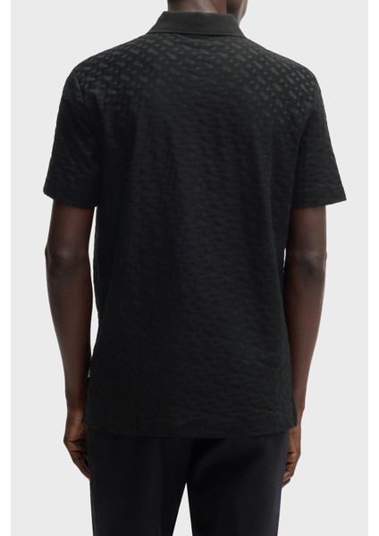 Monogram Logo Baskılı Regular Fit Düğmeli Polo Yaka T Shirt Erkek Polo Yaka T Shirt 50537132 001 fiyatları