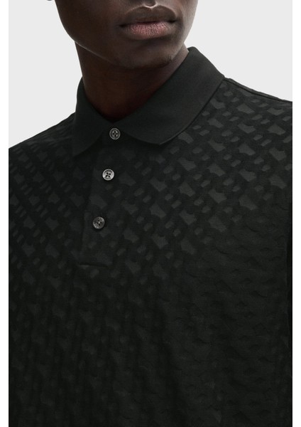 Monogram Logo Baskılı Regular Fit Düğmeli Polo Yaka T Shirt Erkek Polo Yaka T Shirt 50537132 001 fırsatları