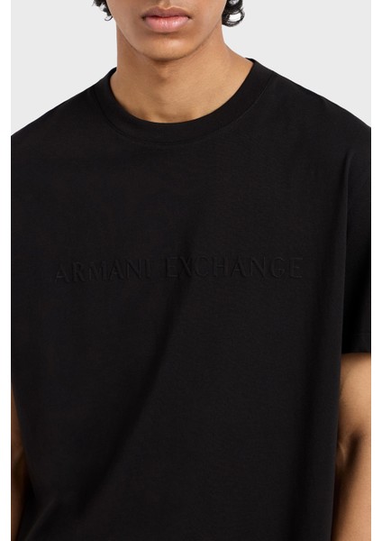 Pamuklu Kabartmalı Logo Baskılı Regular Fit Bisiklet Yaka T Shirt Erkek T Shirt XM000554 AF10356 UC001 fırsatları