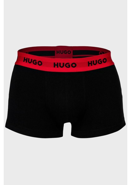 Logolu Streç Pamuklu 3 Pack Boxer Erkek Boxer 50532611 977