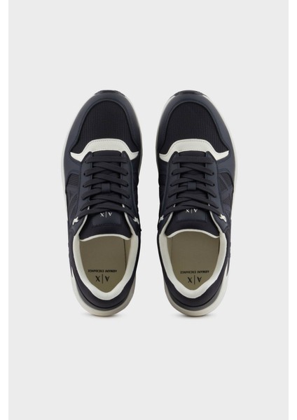Armani Exchage Logolu Kalın Taban Sneaker Ayakkabı Erkek Ayakkabı XUX239 XV909 U385