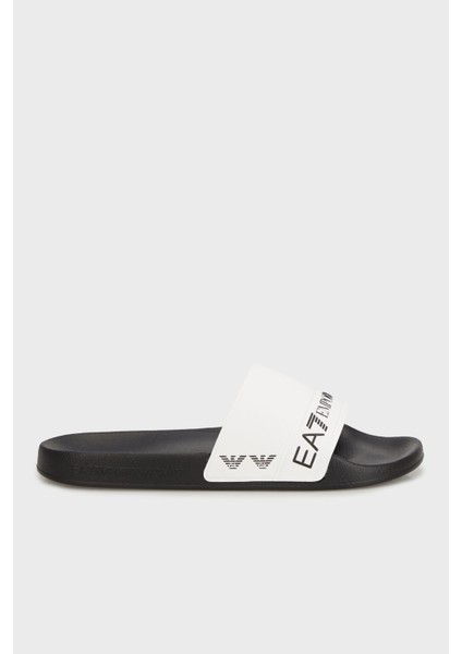 Logo Baskılı Şerit Detaylı Terlik Unisex Terlik 7X000110 AF15128 FC079
