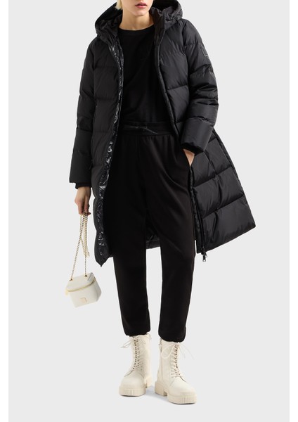 Logolu Taşlı Pamuk Relaxed Fit Bisiklet Yaka T Shirt Bayan T Shirt XW000830 AF10356 UC001 modelleri