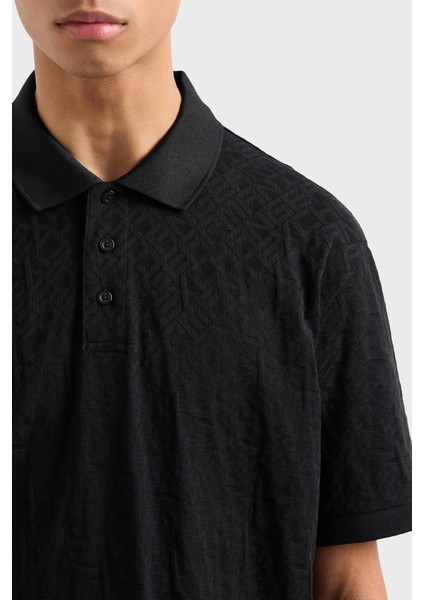 Kabartmalı Logo Baskılı Pamuk Regular Fit Düğmeli Polo Yaka T Shirt Erkek Polo Yaka T Shirt XM000477 AF10337 FC013 fırsatları