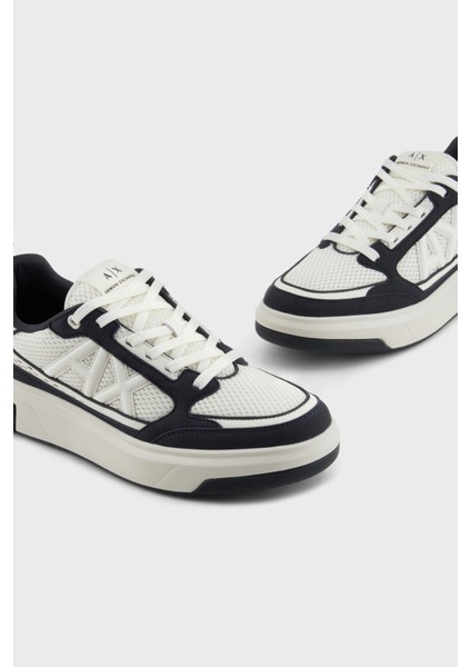Armani Exchage Logolu File Detaylı Sneaker Ayakkabı Erkek Ayakkabı XUX242 XV912 U389
