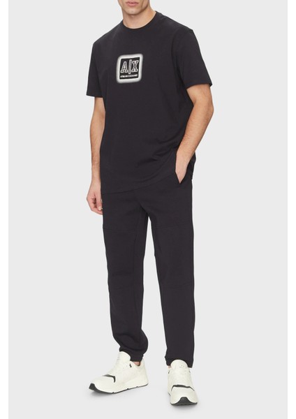 Kabartmalı Logo Baskılı Pamuklu Regular Fit Bisiklet Yaka T Shirt Erkek T Shirt XM000545 AF10361 UB101 modelleri