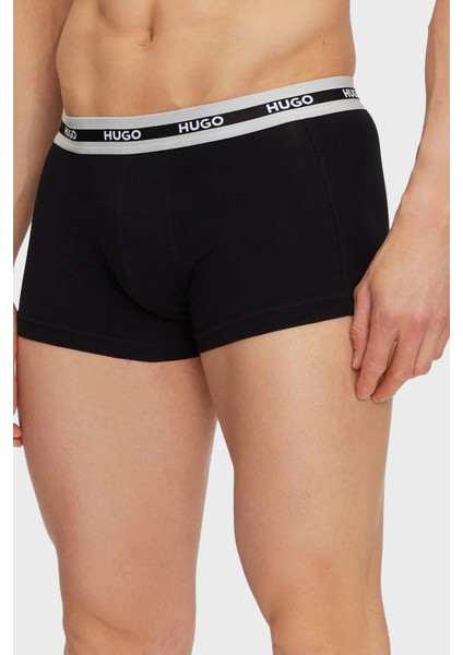 Streç Pamuklu Logo Baskılı 3 Pack Boxer Erkek Boxer 50492375 970 fiyatları