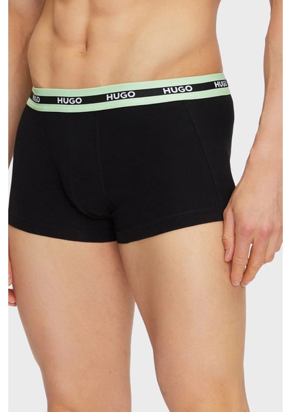 Streç Pamuklu Logo Baskılı 3 Pack Boxer Erkek Boxer 50492375 970 fırsatları