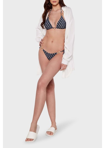Triangle Streç Logo Baskılı Üçgen Bağlamalı Bikini Üstü E5GJ36KCRL2 Bayan Bikini Üstü E5GJ36 Kcrl2 P7WY