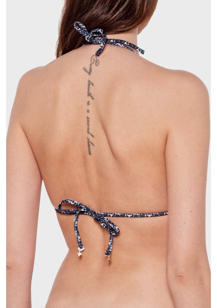 Triangle Streç Logo Baskılı Üçgen Bağlamalı Bikini Üstü E5GJ36KCRL2 Bayan Bikini Üstü E5GJ36 Kcrl2 P7WY