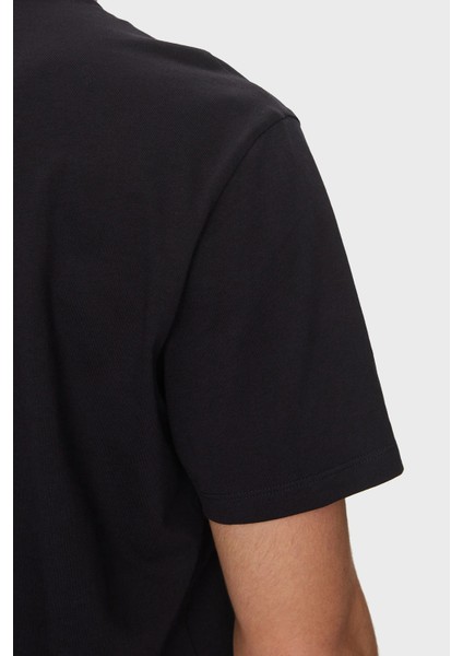 Kabartmalı Logo Baskılı Pamuklu Regular Fit Bisiklet Yaka T Shirt Erkek T Shirt XM000545 AF10361 UB101 indirimleri