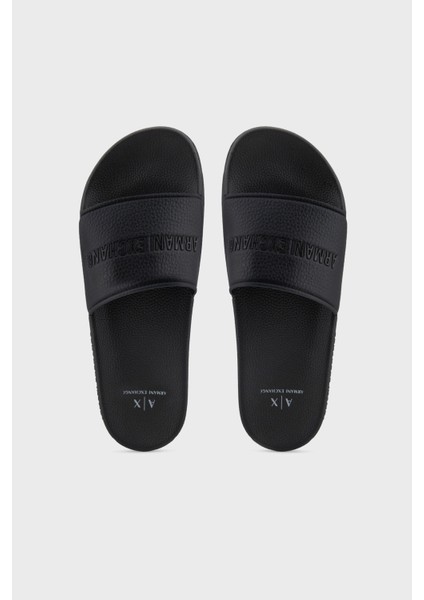 Logo Baskılı Kaydırmaz Taban Terlik Erkek Terlik XUP017 XV795 00002 modelleri