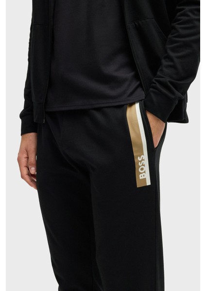 Logolu % 100 Pamuk Regular Fit Ribanalı Paça Pantolon Erkek Pantolon 50540654 001