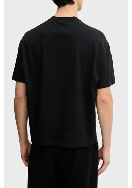Pamuk Oversize Bisiklet Yaka Logolu T Shirt Erkek T Shirt EM001060 AF13715 UC001 fiyatları