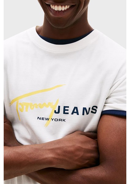 Pamuk Regular Fit Grafiti Logolu T Shirt Erkek T Shirt DM0DM20817 Ybl fırsatları