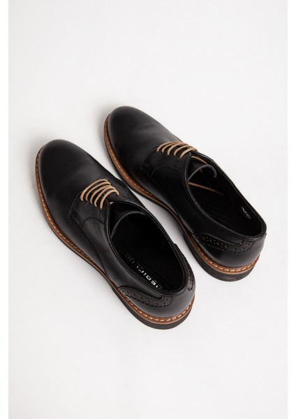 Erkek Bağcıklı 4 Mevsim Klasik Ayakkabı Deri 2650/2 Kahverengi fırsatları