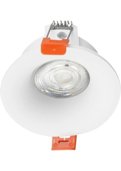 Lion Yuvarlak Spot Lamba Beyaz Kasa Sıva Altı GU10 CT-5093 LED Işık (Ampul Hariç)