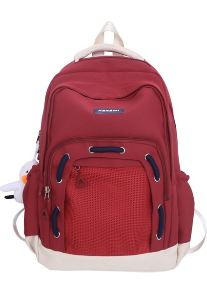 Kızlar ve Erkekler Için Basit Okul Çantası Sırt Çantası (Yurt Dışından)