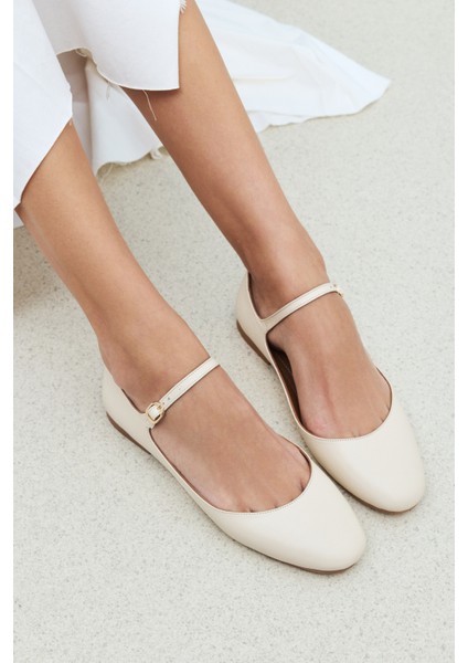 Ziya, Hakiki Deri Kadın Babet 1511044Z104 Bej modelleri