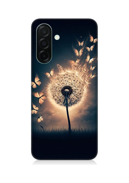 Samsung Galaxy A56 Uyumlu Üfleyen Çiçek Desenli Silikon Kılıf