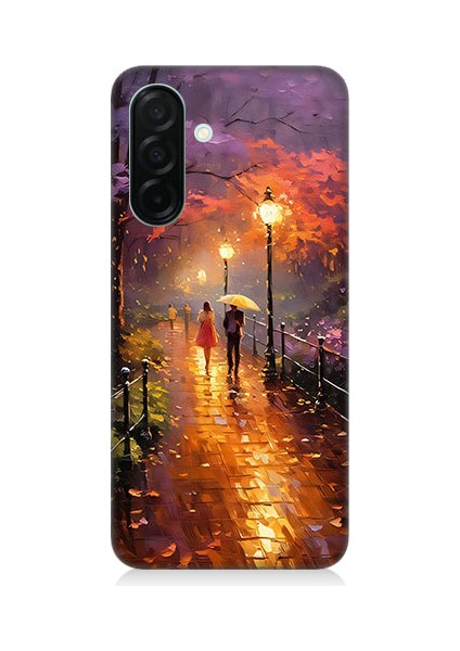 Samsung Galaxy A36 Uyumlu Yağmurlu Park Desenli Silikon Kılıf