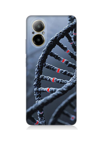 Realme 12 Lite Uyumlu Dna Sarmalı Desenli Silikon Kılıf