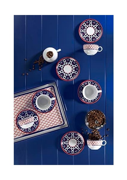 Porselen Zeugma 6 Kişilik 12 Parça Çay Takımı 11004, 220 ml fiyatları