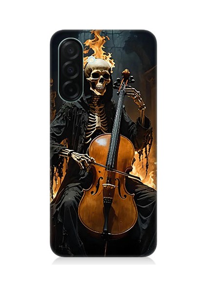 Samsung Galaxy A26 Uyumlu Iskelet Çello Desenli Silikon Kılıf