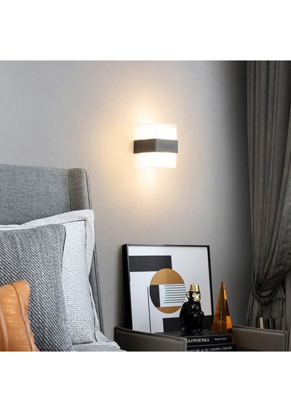 Geldi Prizma LED Aplik 12 Watt Gün Işığı 3200K Iç Mekan ve Dış Mekan Cata Bora LED Aplik IP54