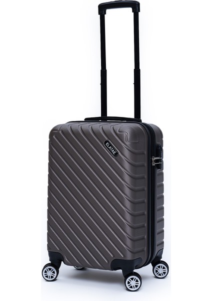 2'li Valiz Seti Orta Boy - Kabin Boy Antrasit Pro Abs 1001