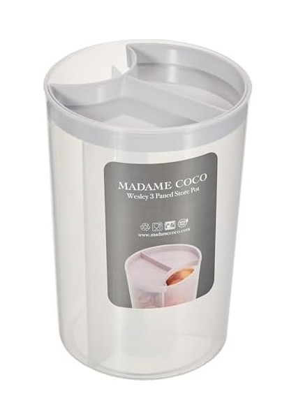 Coco Wesley 3 Bölmeli Erzak Kabı, Soft Gri